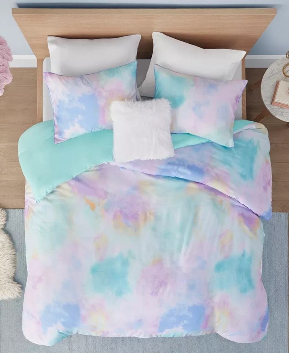 Intelligent Design Watercolor TieDye 4-Pc. Duvet Cover Set, King/California King